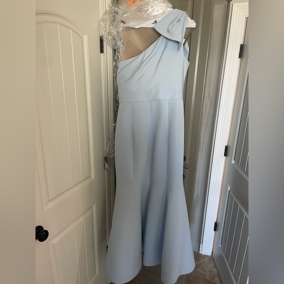 Amsale Sierra Bridesmaid Dress in Ice